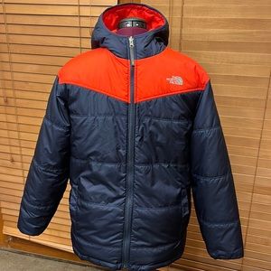 THE NORTH FACE PUFFER HOODIE JACKET/COAT SIZE BOY XL(18-20)